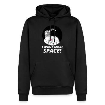 Astronaute Space Gift Nasa Funny Birthday - Sweat à capuche Premium bio Homme - noir - Devant - Nico (187cm)