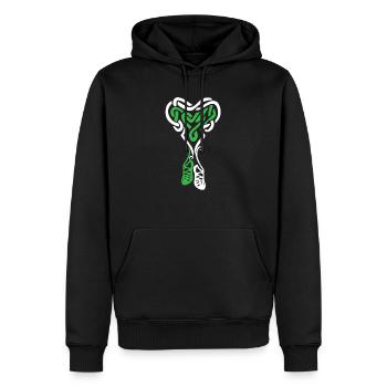 Irish Step Dancing Celtic Knot Heart - Männer Premium Bio Hoodie - Schwarz - Vorne - Nico (187cm)