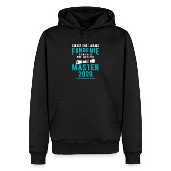 Master 2020 Pandemie Uni Abschluss - Männer Premium Bio Hoodie - Schwarz - Vorne - Nico (187cm)