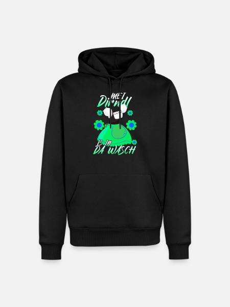 Dirndl Ersatz Wäsche - Männer Premium Bio Hoodie - Schwarz