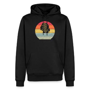 Fight For The Things You Care About Notorious RBG - Sweat à capuche Premium bio Homme - noir - Devant - Nico (187cm)