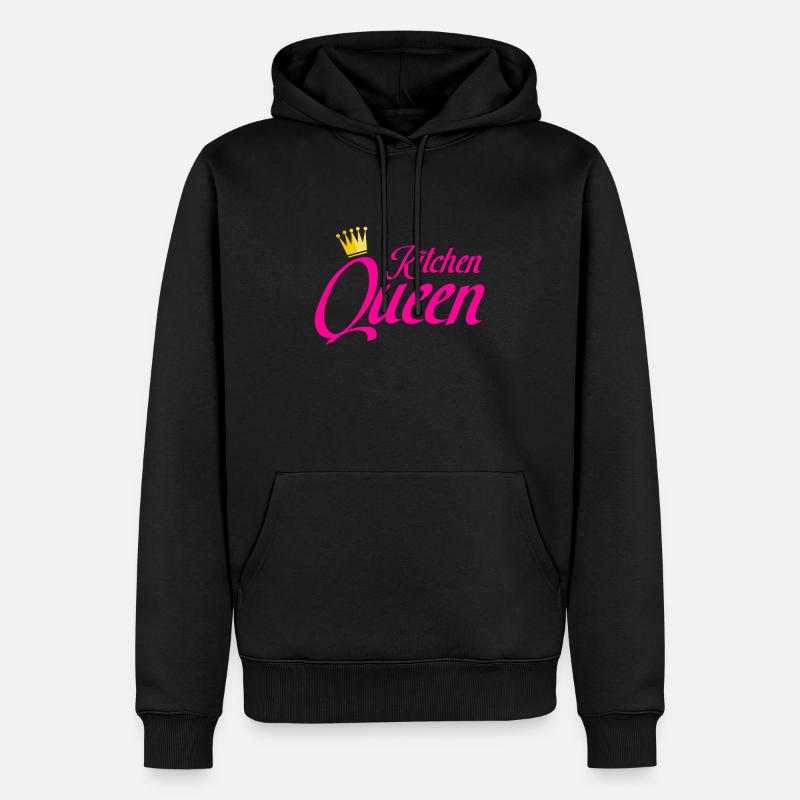 kitchen queen - Sweat à capuche Premium bio Homme - noir