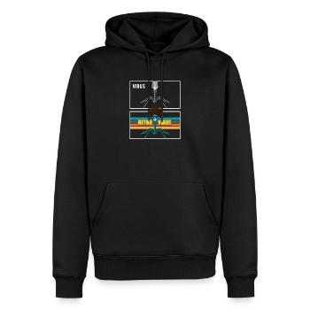 Virus Lustiger Retrovirus Bakterie Biologie - Männer Premium Bio Hoodie - Schwarz - Vorne - Nico (187cm)