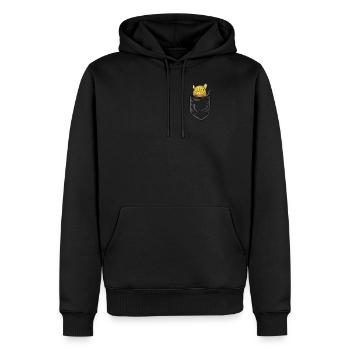 Brusttasche Tarsier lustiger Maki als Geschenkidee - Männer Premium Bio Hoodie - Schwarz - Vorne - Nico (187cm)