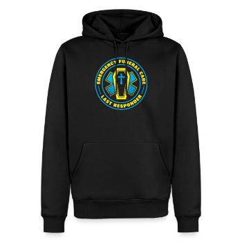Last Responder Bestattungsunternehmer Einbalsamierer Leichenbestatter - Männer Premium Bio Hoodie - Schwarz - Vorne - Nico (187cm)