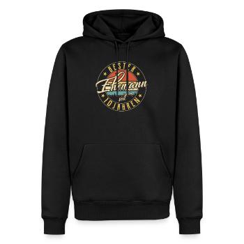 Bester Ehemann 10 Hochzeitstag Rosen Hochzeit - Männer Premium Bio Hoodie - Schwarz - Vorne - Nico (187cm)