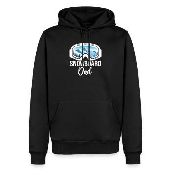 Snowboard Papa Hiver Snowboard Sport Ski Gesch - Sweat à capuche Premium bio Homme - noir - Devant - Nico (187cm)