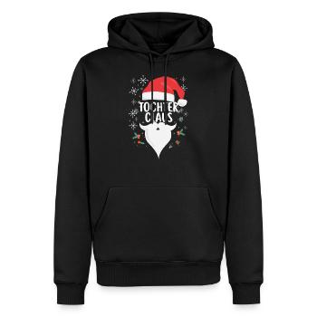 Tochter Claus Lustiges Weihnachts-Geschenk Familie - Männer Premium Bio Hoodie - Schwarz - Vorne - Nico (187cm)