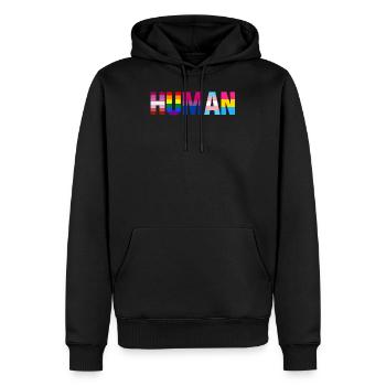 LGBtT Égalité des genres Gay Pride Human Rights Fun G - Sweat à capuche Premium bio Homme - noir - Devant - Nico (187cm)