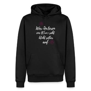 Florist Floristin Blumen - Männer Premium Bio Hoodie - Schwarz - Vorne - Nico (187cm)
