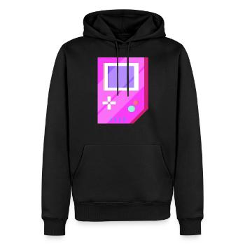 Retro Video Games Vintage Geschenk - Männer Premium Bio Hoodie - Schwarz - Vorne - Nico (187cm)