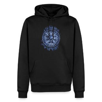 Vikings Vegvisir Combat de mythologie nordique - Sweat à capuche Premium bio Homme - noir - Devant - Nico (187cm)
