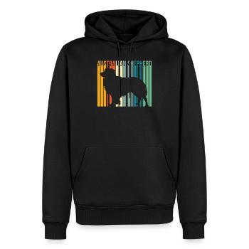 Chemise de berger australien rétro - Style vintage - - Sweat à capuche Premium bio Homme - noir - Devant - Nico (187cm)