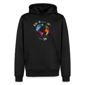 Earth without Art is just EH Kunst Künstler Grafik - Männer Premium Bio Hoodie - Schwarz - Vorne - Nico (187cm)