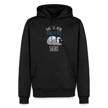 Mein Home Office Shirt Elefant Bürohumor Geschenk - Männer Premium Bio Hoodie - Schwarz - Vorne - Nico (187cm)