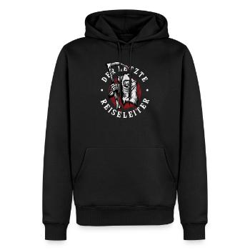 Der Letzte Reiseleiter Sensenmann Reisebüro - Männer Premium Bio Hoodie - Schwarz - Vorne - Nico (187cm)