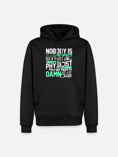 Fysicus als je een natuurkundige bent - Herre Premium økologisk hoodie - sort