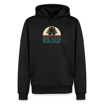 Dreaming With My Hang Drum Musik Yoga Relax - Männer Premium Bio Hoodie - Schwarz - Vorne - Nico (187cm)