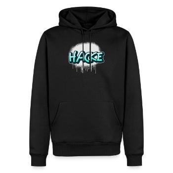 Lustiges Alkohol Motiv - saufen Säufer Alk Hacke - Männer Premium Bio Hoodie - Schwarz - Vorne - Nico (187cm)