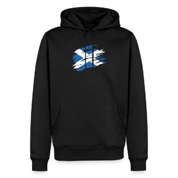 Scottish Flag Scotland Football Rugby Cricket - Männer Premium Bio Hoodie - Schwarz - Vorne - Nico (187cm)