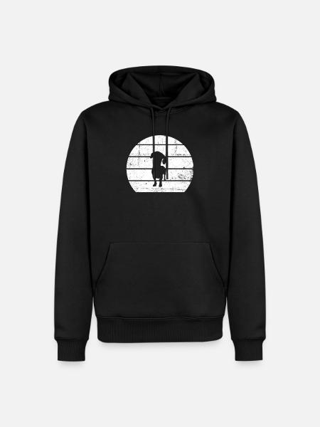 Dackel Dachshund Teckel - Männer Premium Bio Hoodie - Schwarz