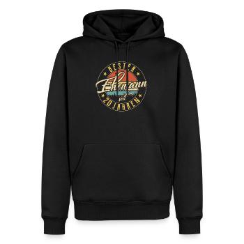 Bester Ehemann 20 Hochzeitstag Goldene Hochzeit - Männer Premium Bio Hoodie - Schwarz - Vorne - Nico (187cm)