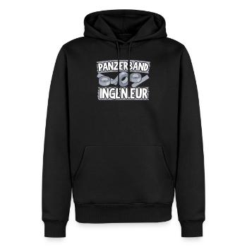 Panzerband Ingenieur Maschinenbauer Techniker - Männer Premium Bio Hoodie - Schwarz - Vorne - Nico (187cm)