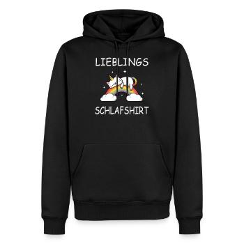 Lieblings Schlafshirt Nachthemd Geschenk - Männer Premium Bio Hoodie - Schwarz - Vorne - Nico (187cm)