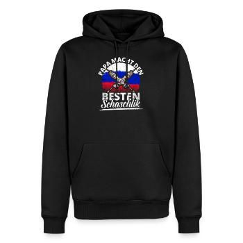 Schaschlik Schaschlikgrill Schaschlikspieße Papa - Männer Premium Bio Hoodie - Schwarz - Vorne - Nico (187cm)