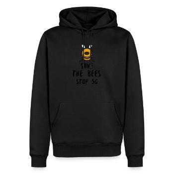 arrêter la protestation et la sensibilisation contre les radiations 5G contre la 5G ag - Sweat à capuche Premium bio Homme - noir - Devant - Nico (187cm)