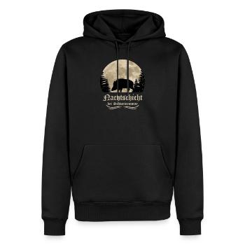 Wildschwein Keiler Jagd - Männer Premium Bio Hoodie - Schwarz - Vorne - Nico (187cm)