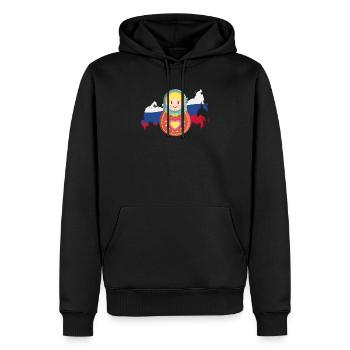 Matroschka Russisch Russland - Männer Premium Bio Hoodie - Schwarz - Vorne - Nico (187cm)