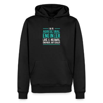 Cadeau pour ingénieur agricole - Sweat à capuche Premium bio Homme - noir - Devant - Nico (187cm)