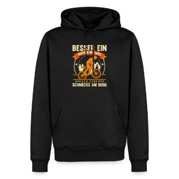 Rentner Mit Akku Elektrofahrrad Opa Fahrrad - Männer Premium Bio Hoodie - Schwarz - Vorne - Nico (187cm)