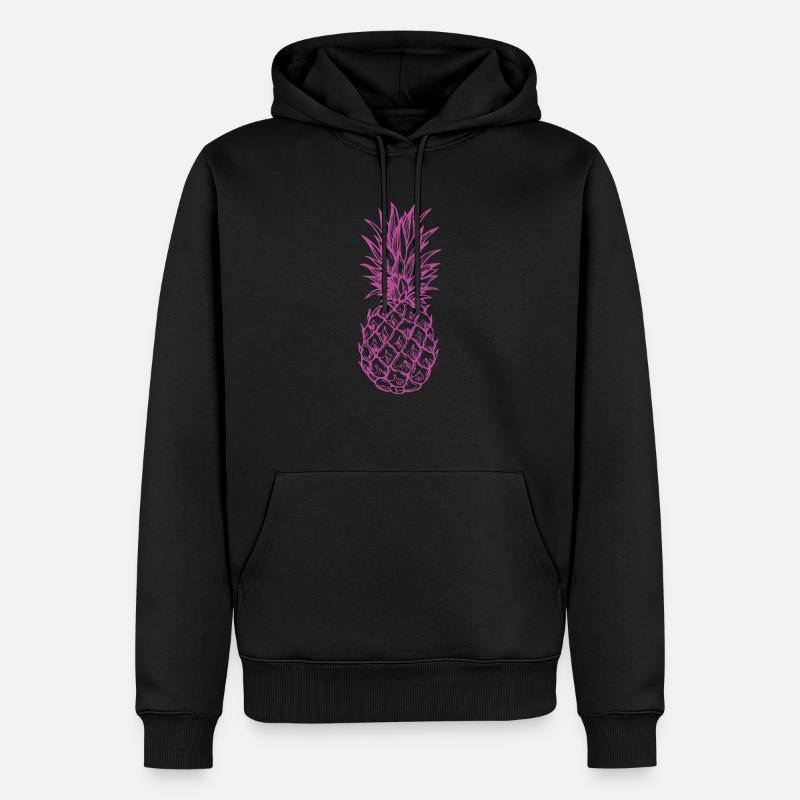 Pineapple - Sweat à capuche Premium bio Homme - noir