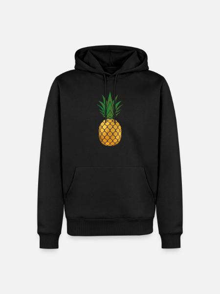 Pineapple - Men’s Premium Organic Hoodie - black