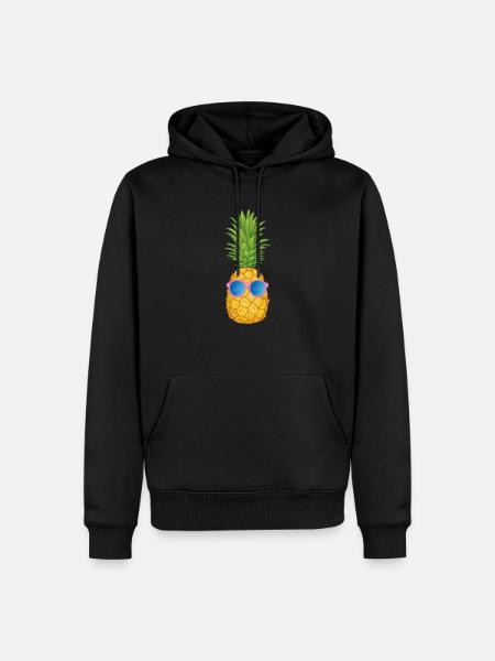 Pineapple - Men’s Premium Organic Hoodie - black