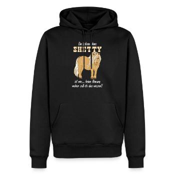Shetty Shetland Pony - Männer Premium Bio Hoodie - Schwarz - Vorne - Nico (187cm)