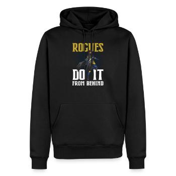 Tabletop Gaming Rogues Do It From Behind RPG Role - Männer Premium Bio Hoodie - Schwarz - Vorne - Nico (187cm)