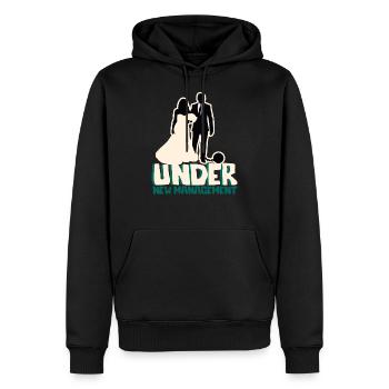 Chef zu Hause - Männer Premium Bio Hoodie - Schwarz - Vorne - Nico (187cm)