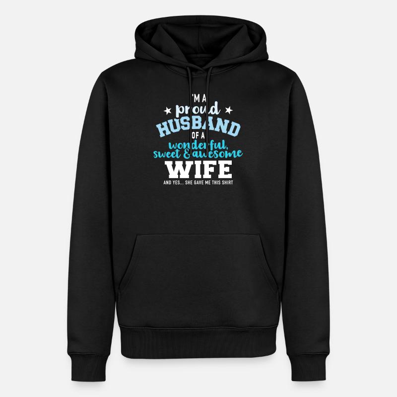 Ehemann - Männer Premium Bio Hoodie - Schwarz