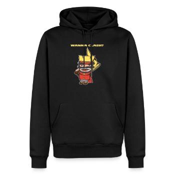 Wanna Clash Arena Royale Clans König - Männer Premium Bio Hoodie - Schwarz - Vorne - Nico (187cm)