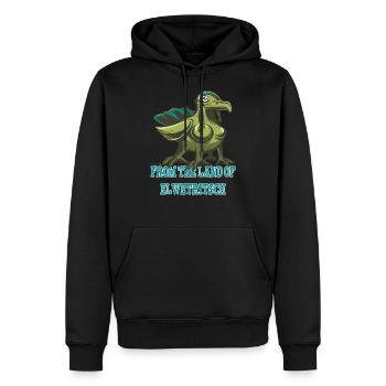 Du pays d'Elwetritsch - Sweat à capuche Premium bio Homme - noir - Devant - Nico (187cm)