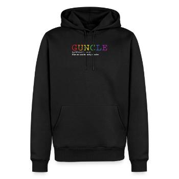 Guncle Definition Gay Pride Funny Gift for Gay - Männer Premium Bio Hoodie - Schwarz - Vorne - Nico (187cm)