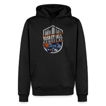 Basketballer Basketball BBall Basket - Männer Premium Bio Hoodie - Schwarz - Vorne - Nico (187cm)