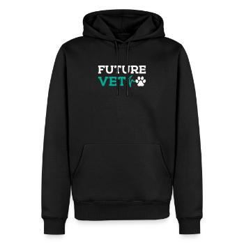 École vétérinaire Future Vet ... Vet - Sweat à capuche Premium bio Homme - noir - Devant - Nico (187cm)