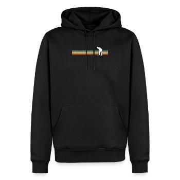 Golfeur Vintage Golf Golfeur Golf Golf - Sweat à capuche Premium bio Homme - noir - Devant - Nico (187cm)