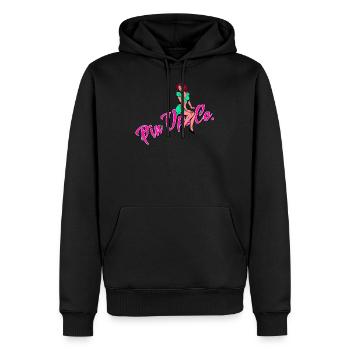 Pinup vintage rockabilly - Sweat à capuche Premium bio Homme - noir - Devant - Nico (187cm)