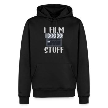 I Film Stuff - Men’s Premium Organic Hoodie - black - Front - Nico (187cm)