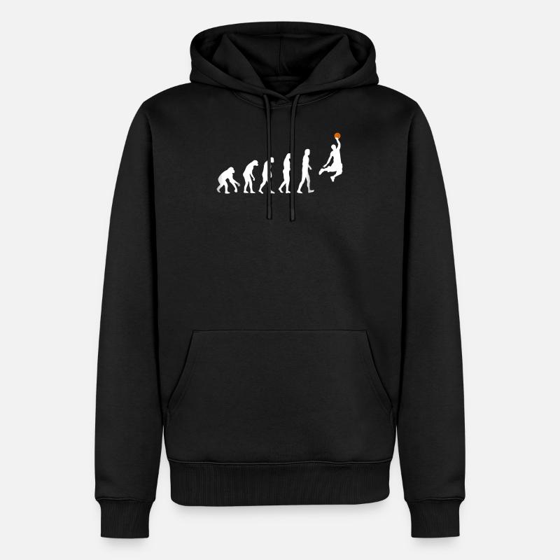 Basketball Evolution Dunk Evolution Basketball - Sweat à capuche Premium bio Homme - noir